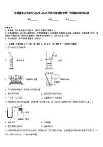 安徽省安庆市名校2023-2024学年九年级化学第一学期期末联考试题含答案