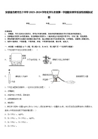 安徽省合肥市五十中学2023-2024学年化学九年级第一学期期末教学质量检测模拟试题含答案