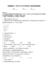 安徽省宿州十一中学2023-2024学年化学九上期末质量检测试题含答案