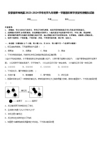 安徽省蚌埠局属2023-2024学年化学九年级第一学期期末教学质量检测模拟试题含答案