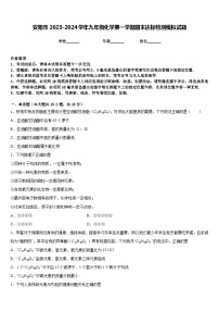 安阳市2023-2024学年九年级化学第一学期期末达标检测模拟试题含答案