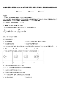 山东省德州市德城区2023-2024学年化学九年级第一学期期末质量跟踪监视模拟试题含答案