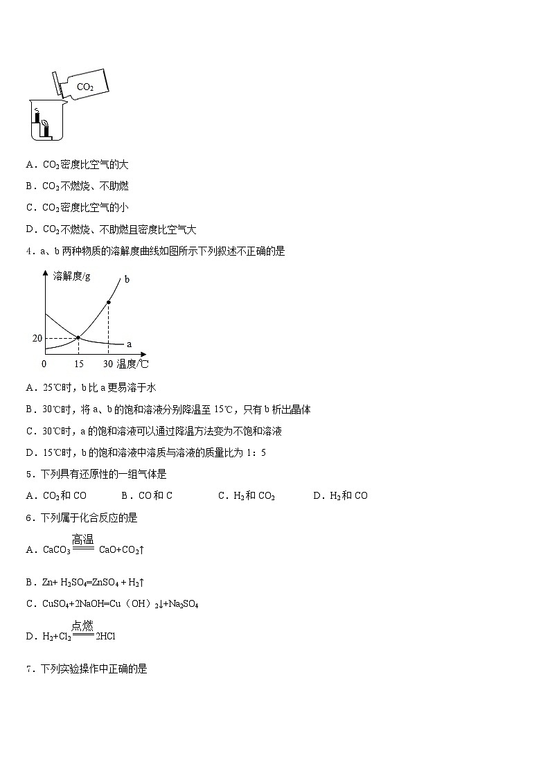 山东省聊城临清市2023-2024学年化学九上期末质量检测试题含答案第2页