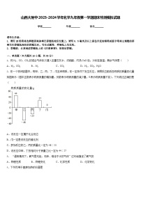 山西大附中2023-2024学年化学九年级第一学期期末检测模拟试题含答案