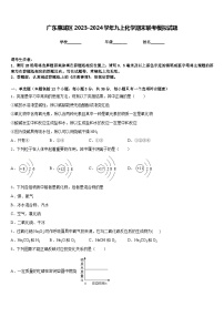 广东惠城区2023-2024学年九上化学期末联考模拟试题含答案