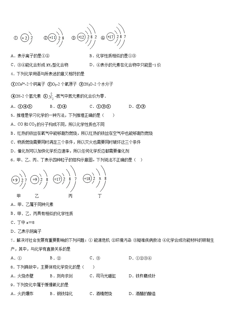 广东省东莞市寮步镇信义学校2023-2024学年九上化学期末复习检测模拟试题含答案第2页