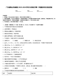 广东省佛山市高明区2023-2024学年九年级化学第一学期期末综合测试试题含答案