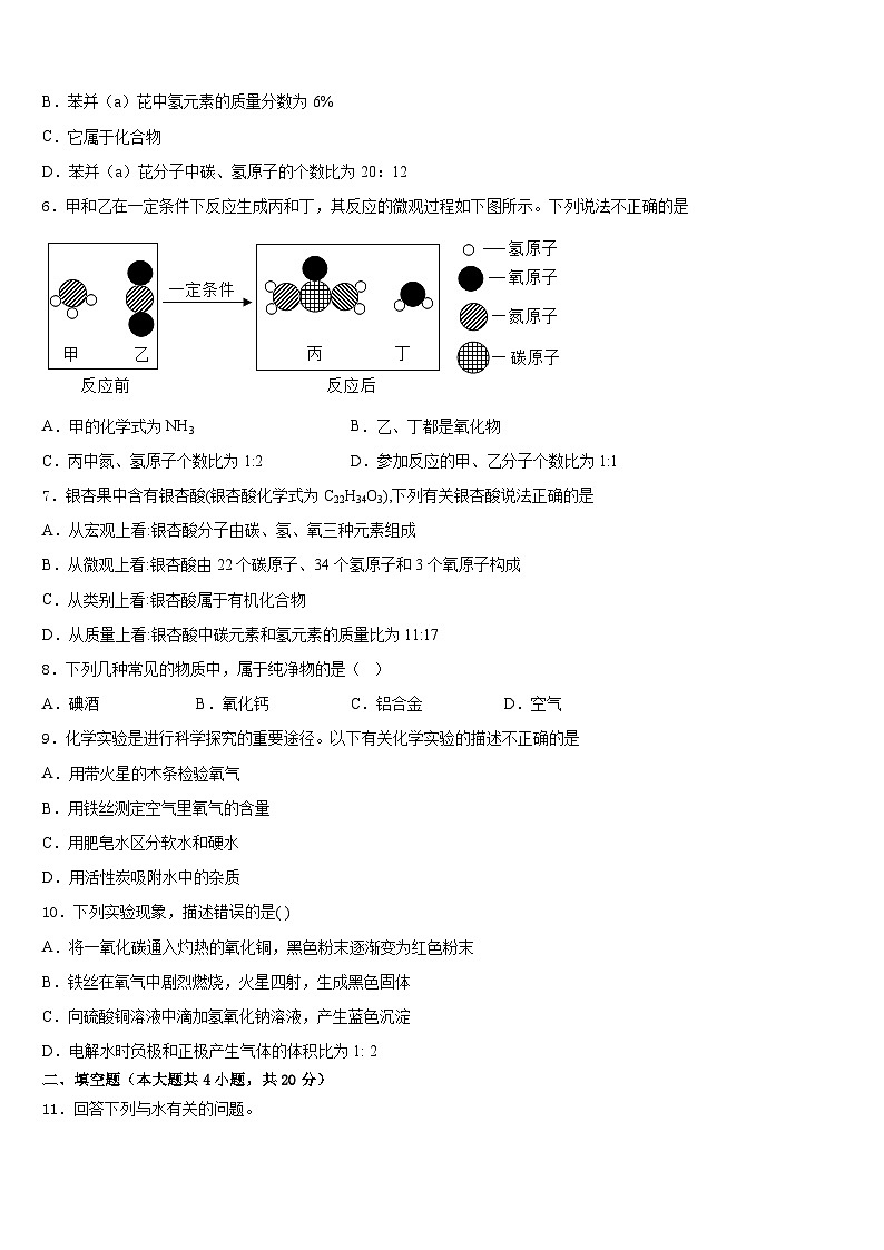 广东省汕头市澄海区2023-2024学年化学九年级第一学期期末考试试题含答案02