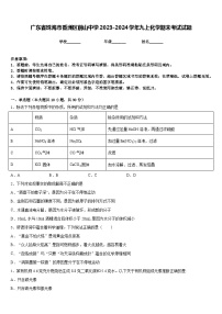 广东省珠海市香洲区前山中学2023-2024学年九上化学期末考试试题含答案