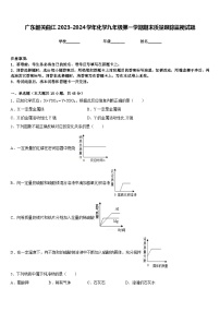 广东韶关曲江2023-2024学年化学九年级第一学期期末质量跟踪监视试题含答案