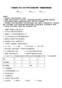 广西北海市2023-2024学年九年级化学第一学期期末调研试题含答案