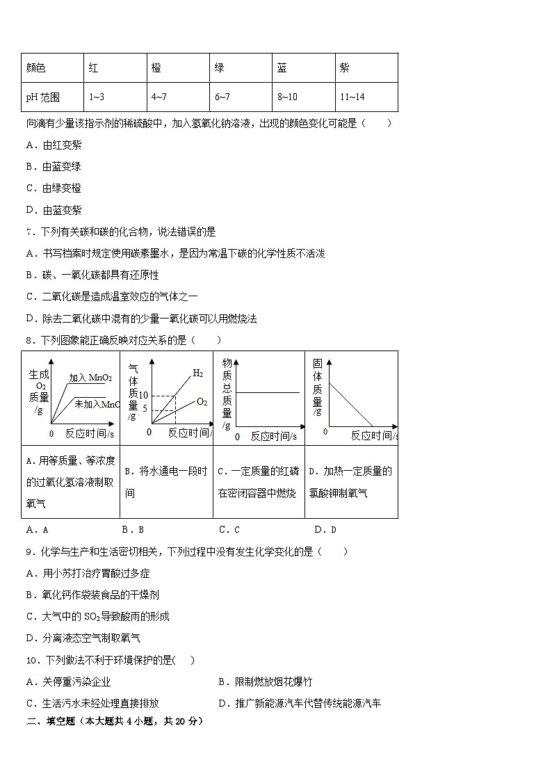江苏省南京市上元中学2023-2024学年化学九年级第一学期期末教学质量检测模拟试题含答案第2页