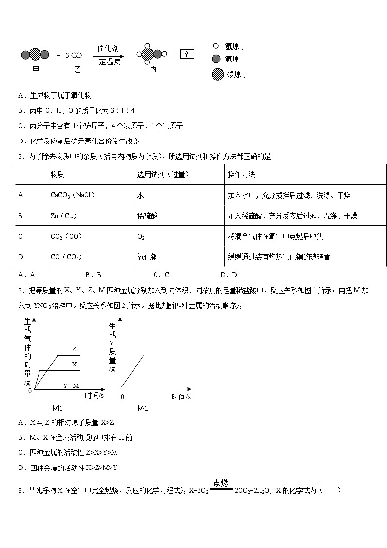 江苏省无锡市南长实验、侨谊教育集团2023-2024学年九上化学期末联考模拟试题含答案02