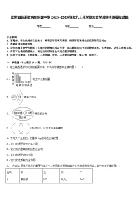 江苏省扬州教育院附属中学2023-2024学年九上化学期末教学质量检测模拟试题含答案