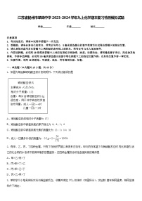 江苏省扬州市翠岗中学2023-2024学年九上化学期末复习检测模拟试题含答案