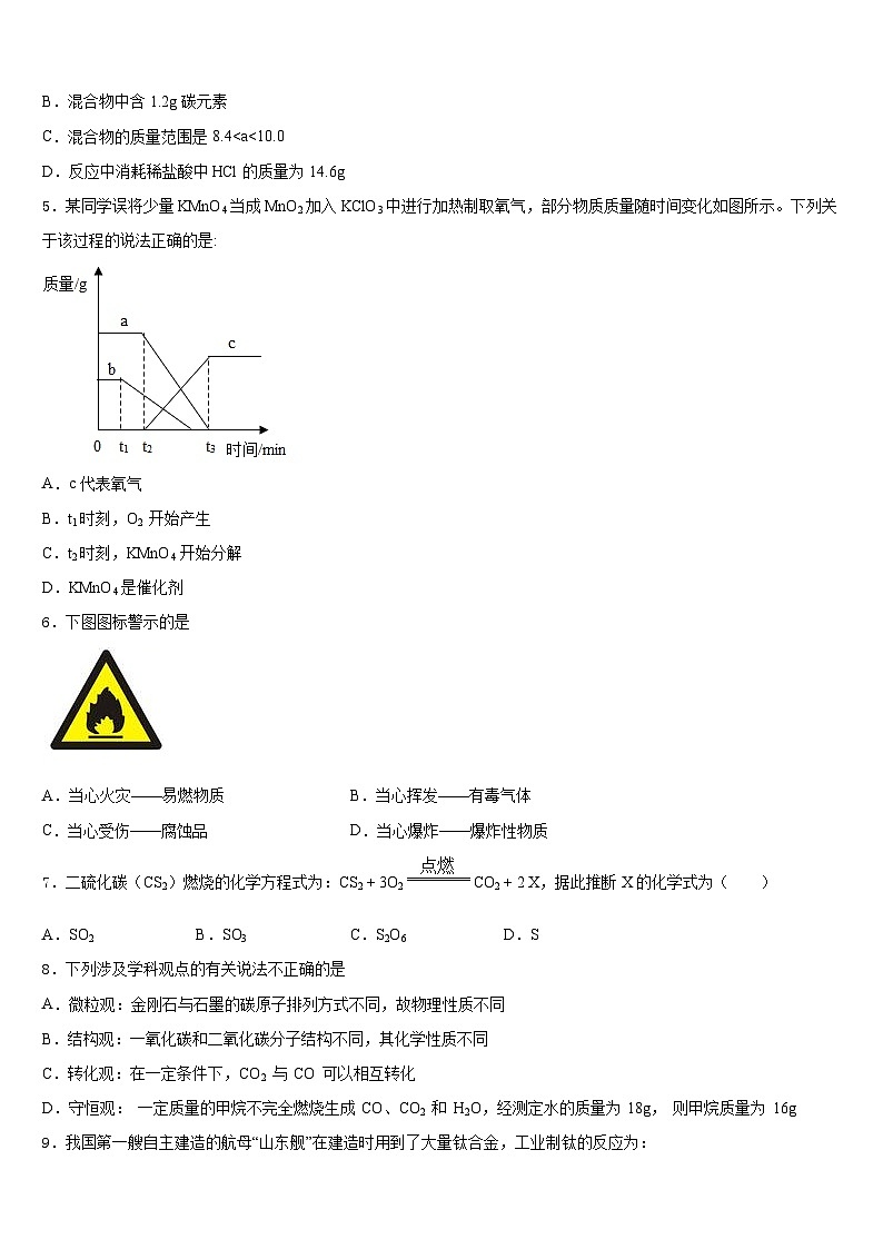 江苏省江阴市华士片、澄东片2023-2024学年化学九年级第一学期期末调研试题含答案第2页