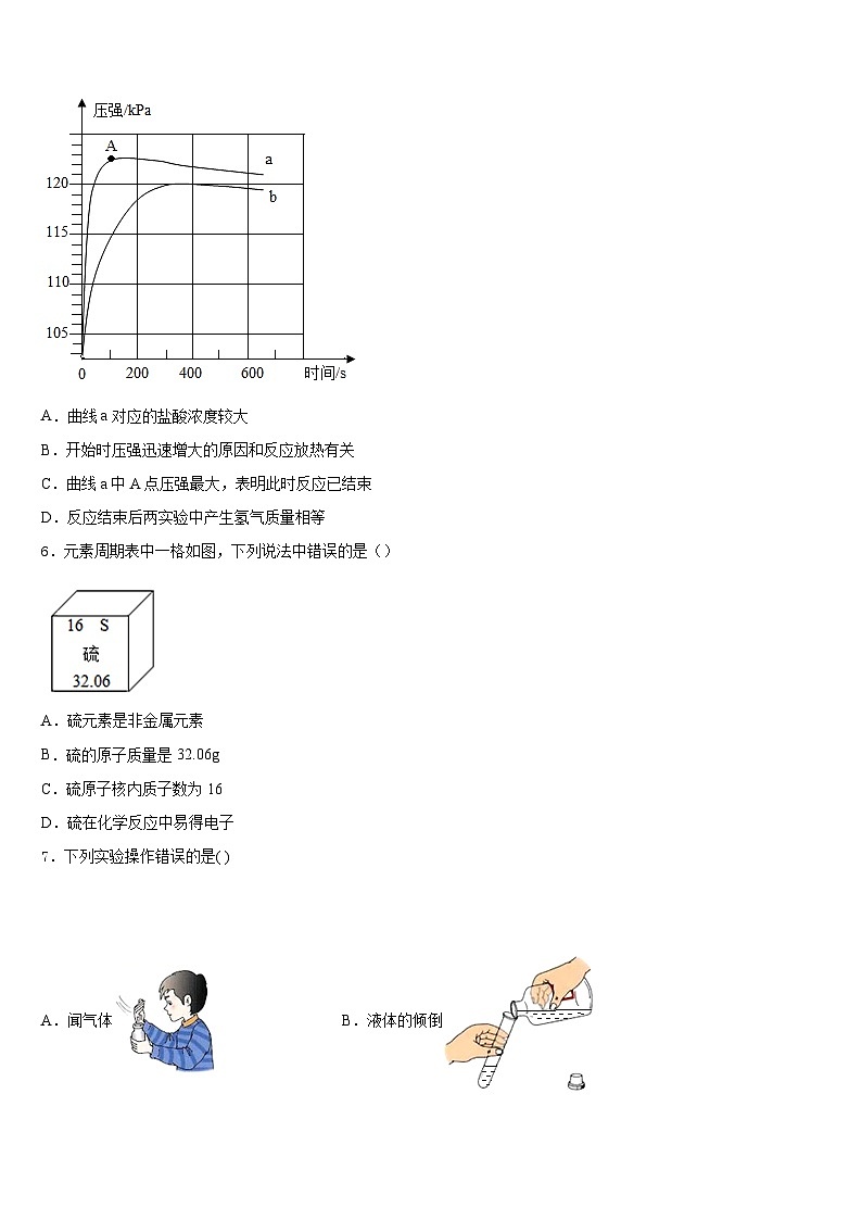 江苏省无锡江阴市华士片2023-2024学年九上化学期末达标检测模拟试题含答案第3页