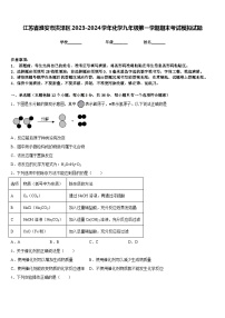 江苏省淮安市洪泽区2023-2024学年化学九年级第一学期期末考试模拟试题含答案