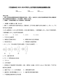 江苏省溧水区2023-2024学年九上化学期末质量跟踪监视模拟试题含答案