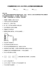 江苏省泰州市名校2023-2024学年九上化学期末质量检测模拟试题含答案