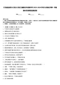 江苏省盐城市大丰区大丰区万盈镇沈灶初级中学2023-2024学年九年级化学第一学期期末质量跟踪监视试题含答案