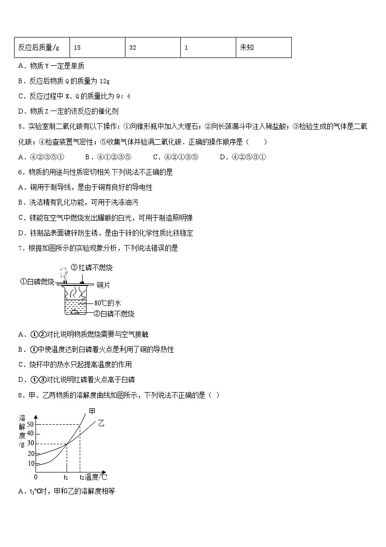 江苏省苏州市昆山市、太仓市2023-2024学年化学九年级第一学期期末检测试题含答案第2页