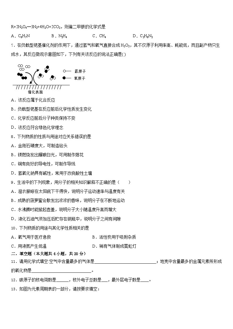 江苏省苏州市太仓市2023-2024学年九年级化学第一学期期末达标检测试题含答案第2页