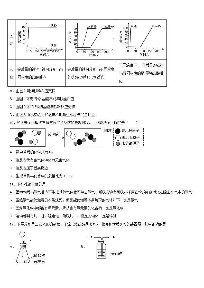 江苏省镇江市丹徒区宜城中学2023-2024学年九年级化学第一学期期末监测模拟试题含答案第3页