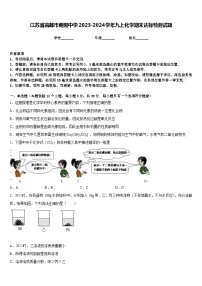 江苏省高邮市朝阳中学2023-2024学年九上化学期末达标检测试题含答案