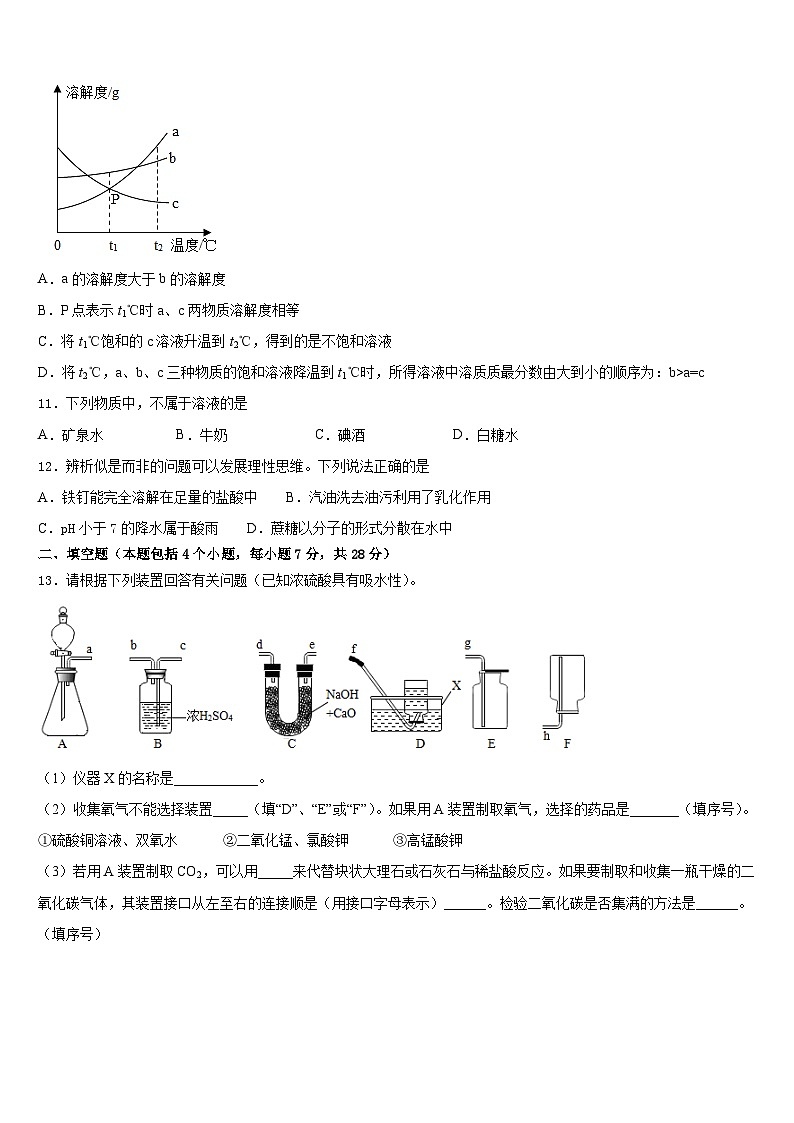 江西省抚州市南城县2023-2024学年九上化学期末复习检测模拟试题含答案03