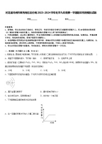 河北省沧州市教育局石油分局2023-2024学年化学九年级第一学期期末检测模拟试题含答案