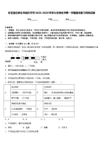 河北省石家庄市同文中学2023-2024学年九年级化学第一学期期末复习检测试题含答案