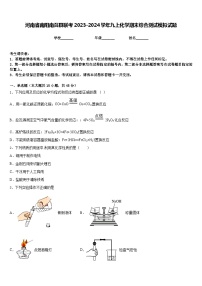 河南省南阳南召县联考2023-2024学年九上化学期末综合测试模拟试题含答案