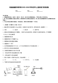 河南省南阳市镇平县2023-2024学年化学九上期末复习检测试题含答案