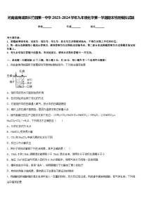 河南省商城县长竹园第一中学2023-2024学年九年级化学第一学期期末检测模拟试题含答案