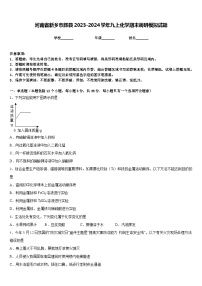 河南省新乡市辉县2023-2024学年九上化学期末调研模拟试题含答案