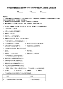 浙江省杭州市富阳区城区联考2023-2024学年化学九上期末复习检测试题含答案