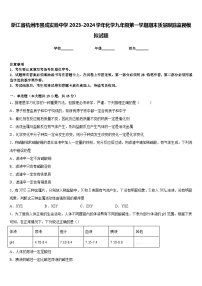 浙江省杭州市景成实验中学2023-2024学年化学九年级第一学期期末质量跟踪监视模拟试题含答案