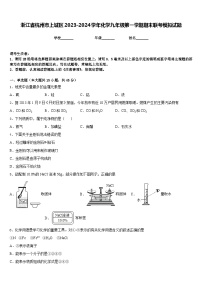 浙江省杭州市上城区2023-2024学年化学九年级第一学期期末联考模拟试题含答案