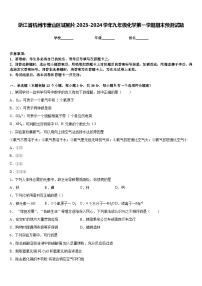 浙江省杭州市萧山区城厢片2023-2024学年九年级化学第一学期期末预测试题含答案