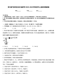 浙江省宁波市北仑区江南中学2023-2024学年化学九上期末经典试题含答案