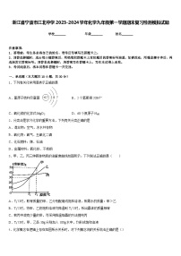 浙江省宁波市江北中学2023-2024学年化学九年级第一学期期末复习检测模拟试题含答案