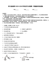 浙江省湖州市2023-2024学年化学九年级第一学期期末检测试题含答案