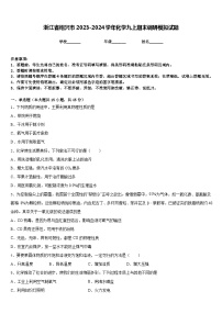 浙江省绍兴市2023-2024学年化学九上期末调研模拟试题含答案