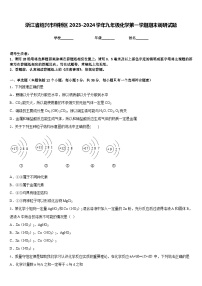 浙江省绍兴市柯桥区2023-2024学年九年级化学第一学期期末调研试题含答案