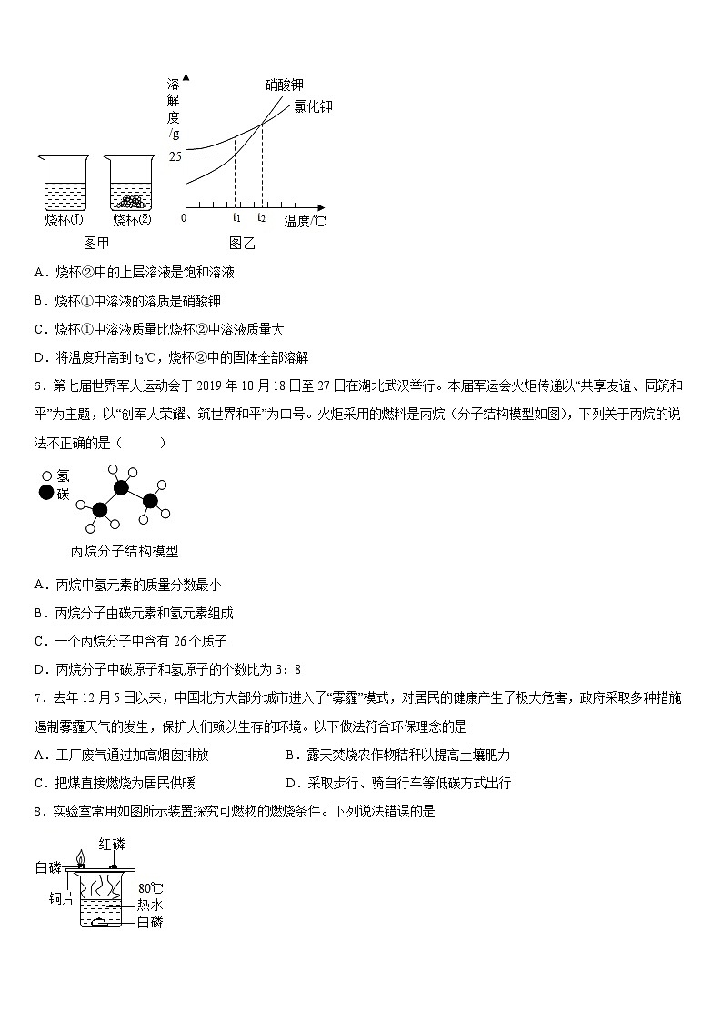 海西市重点中学2023-2024学年九年级化学第一学期期末监测模拟试题含答案02
