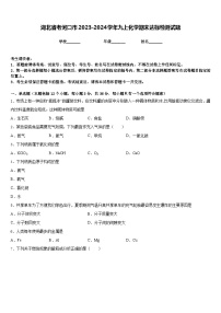 湖北省老河口市2023-2024学年九上化学期末达标检测试题含答案