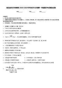 湖北省武汉市黄陂区2023-2024学年化学九年级第一学期期末考试模拟试题含答案