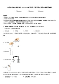 安徽省蚌埠市局属学校2023-2024学年九上化学期末学业水平测试试题含答案