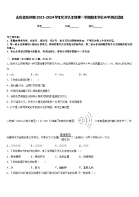 山东省东阿县2023-2024学年化学九年级第一学期期末学业水平测试试题含答案